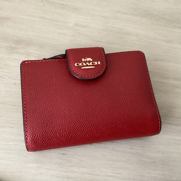 NWT Coach Mini Rowan Crossbody Bag & Matching Wallet Set - Red - Picture 8 of 16